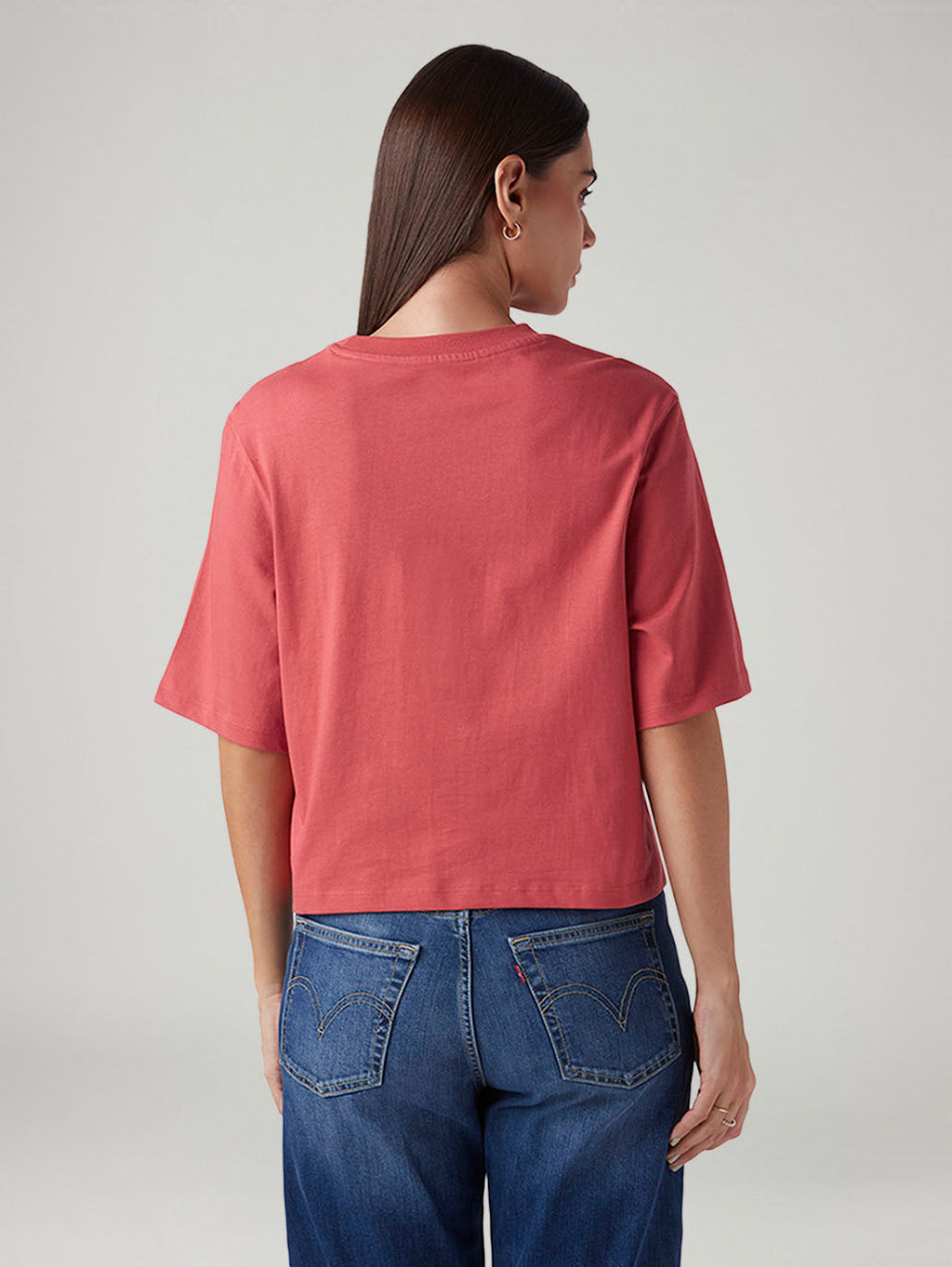 Women's Rust Relaxed Fit Embroidery T-Shirt