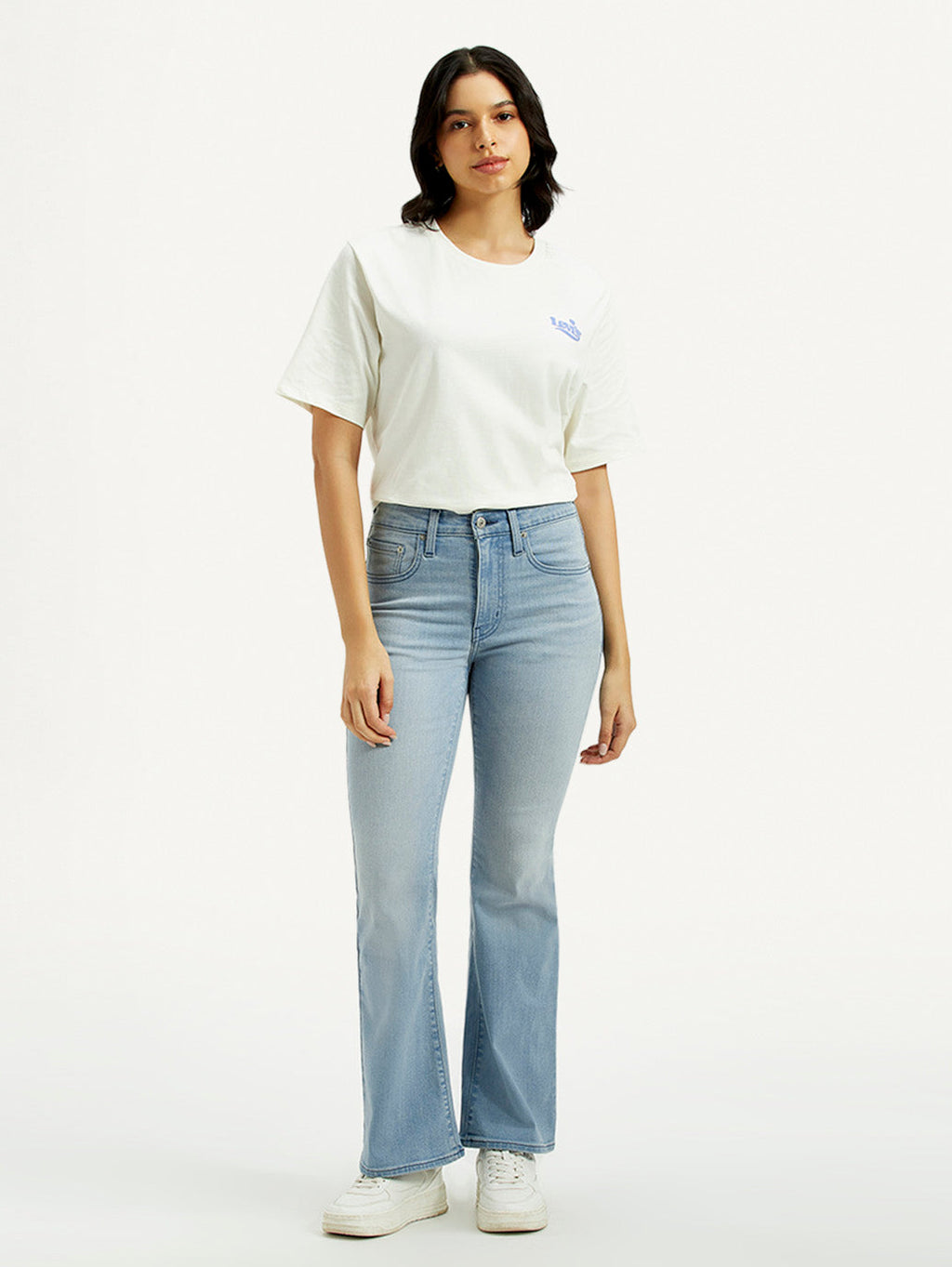 Women's 726 Light Indigo Flared Fit High Rise Jeans