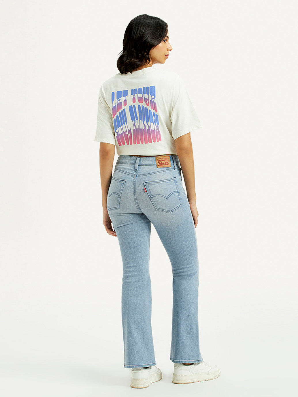 Women's 726 Light Indigo Flared Fit High Rise Jeans