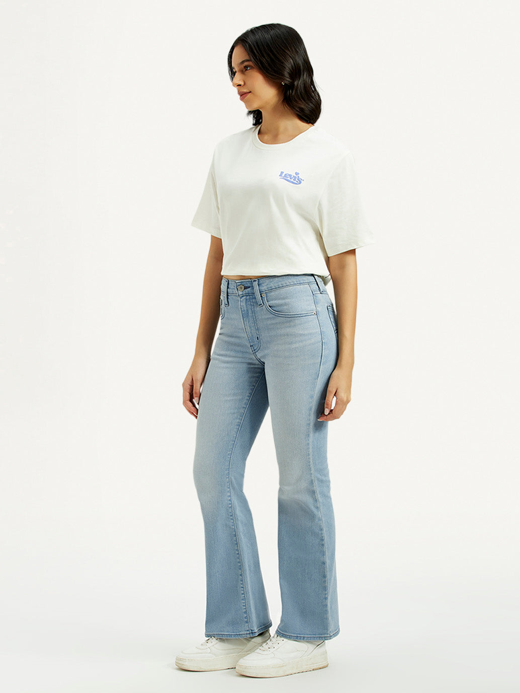 Women's 726 Light Indigo Flared Fit High Rise Jeans