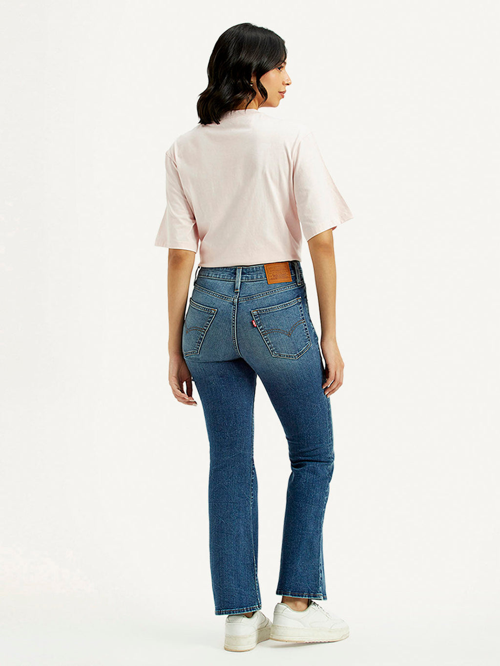 Women's 726 Blue Flared Fit High Rise Jeans
