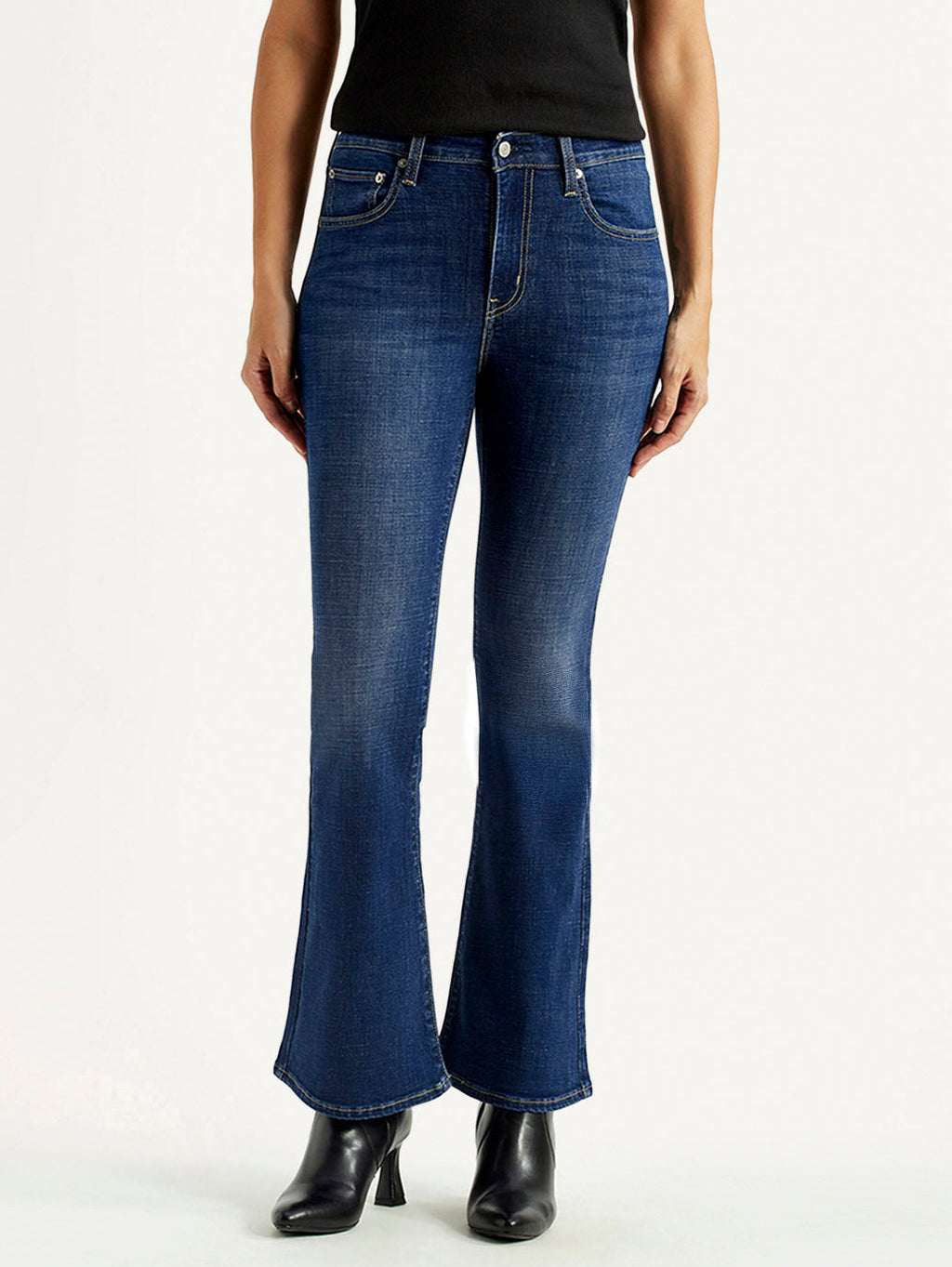 Women's 726 Dark Indigo Flared Fit High Rise Jeans