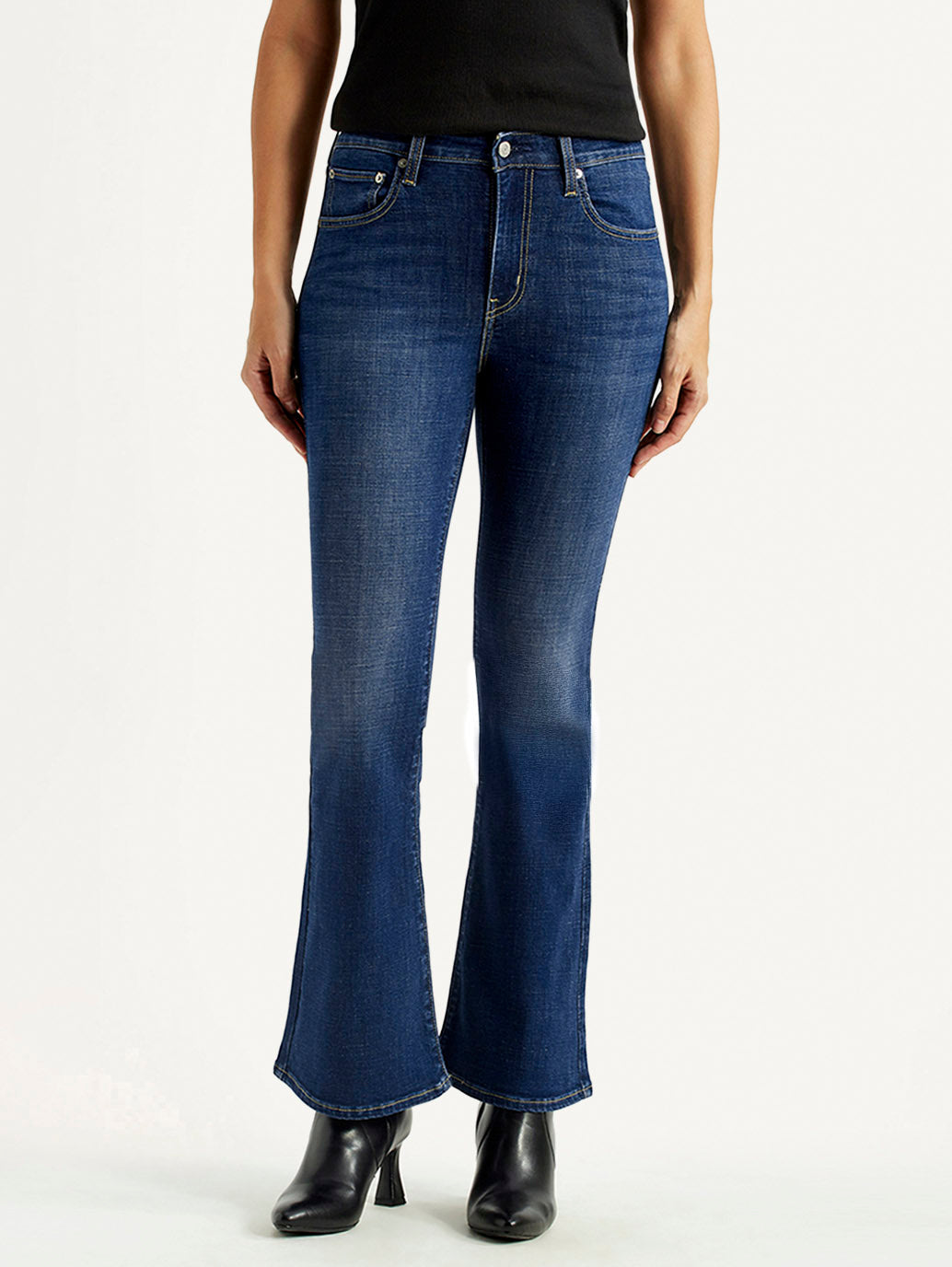 Women's 726 Dark Indigo Flared Fit High Rise Jeans