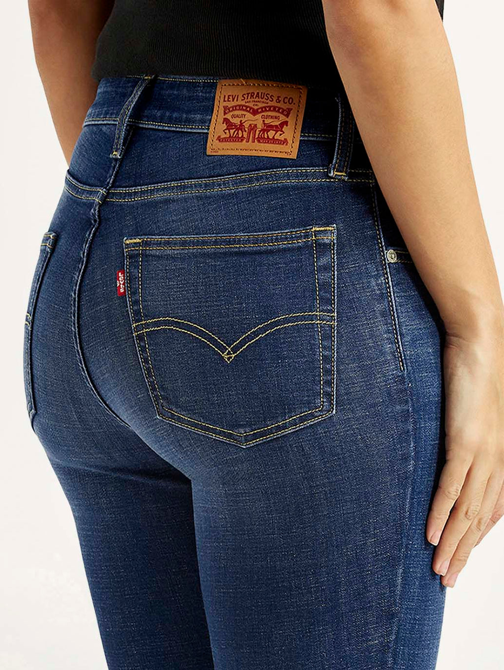 Women's 726 Dark Indigo Flared Fit High Rise Jeans