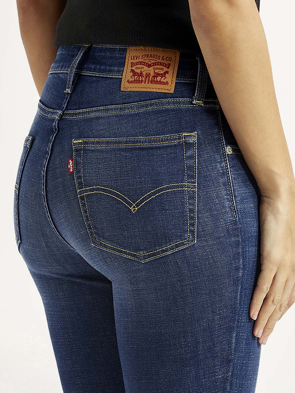 Women's 726 Dark Indigo Flared Fit High Rise Jeans