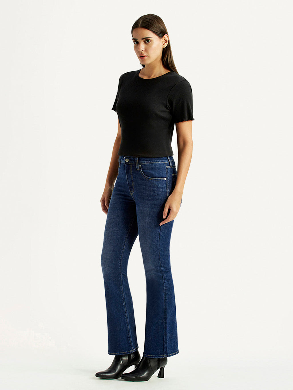 Women's 726 Dark Indigo Flared Fit High Rise Jeans
