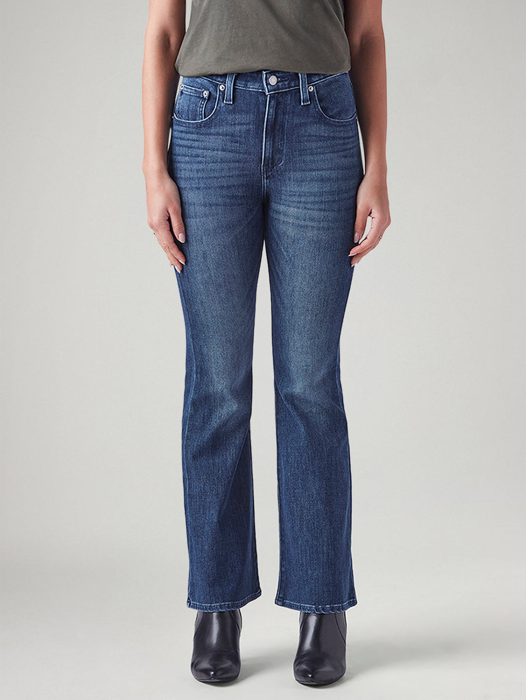 Women's 726 Blue Flared Fit High Rise Jeans