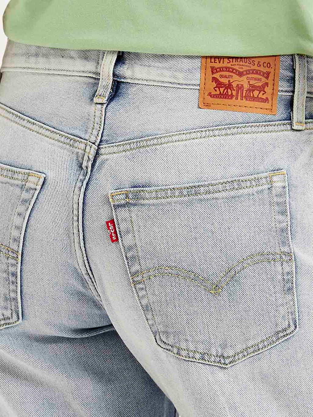 Women's 94 Light Blue Baggy Fit Mid Rise Jeans