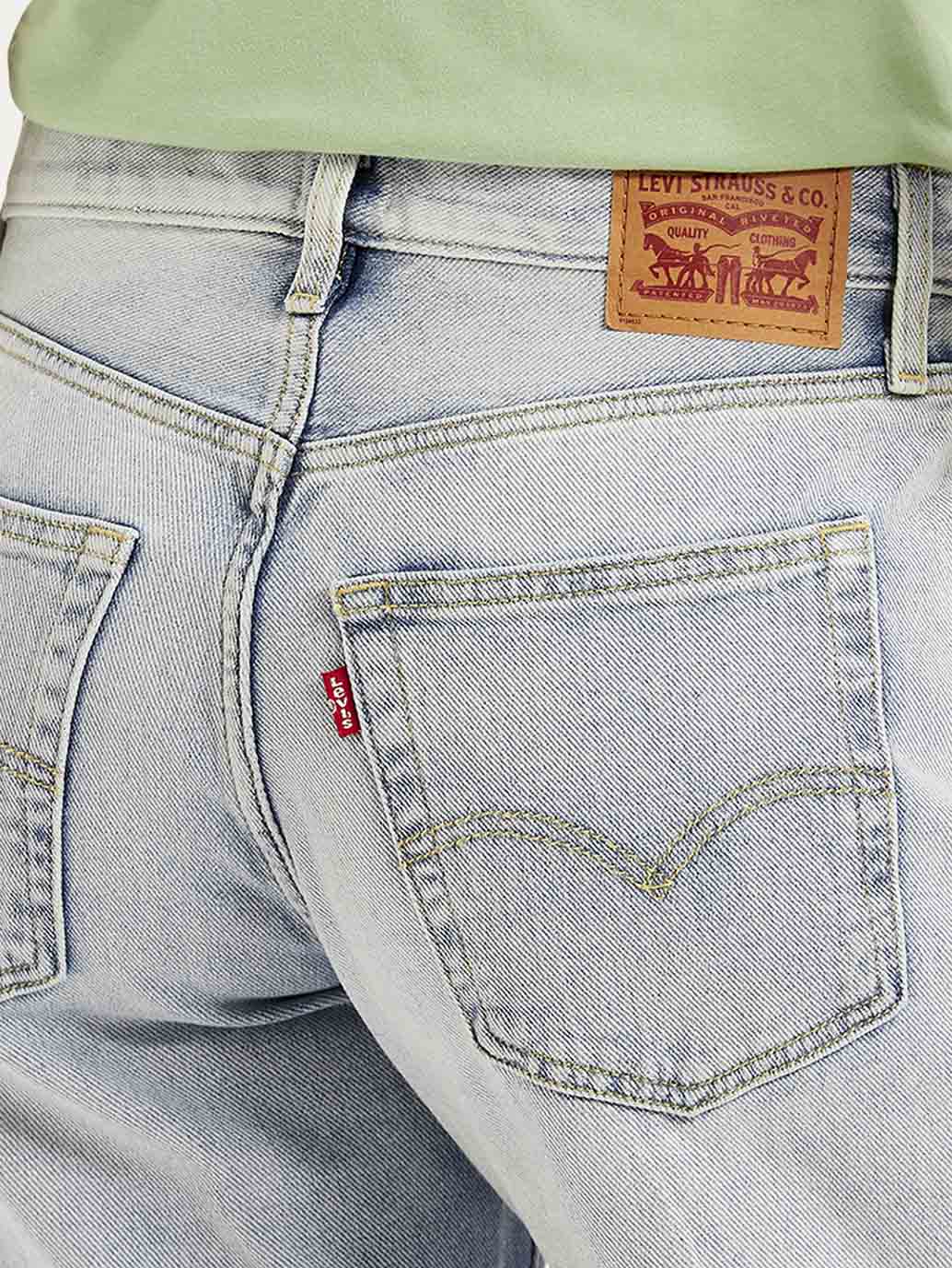 Women's 94 Light Blue Baggy Fit Mid Rise Jeans