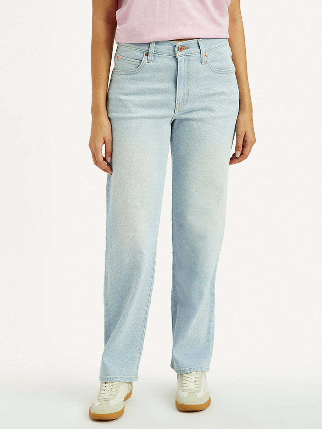 Women's 94 Light Indigo Baggy Fit Mid Rise Jeans