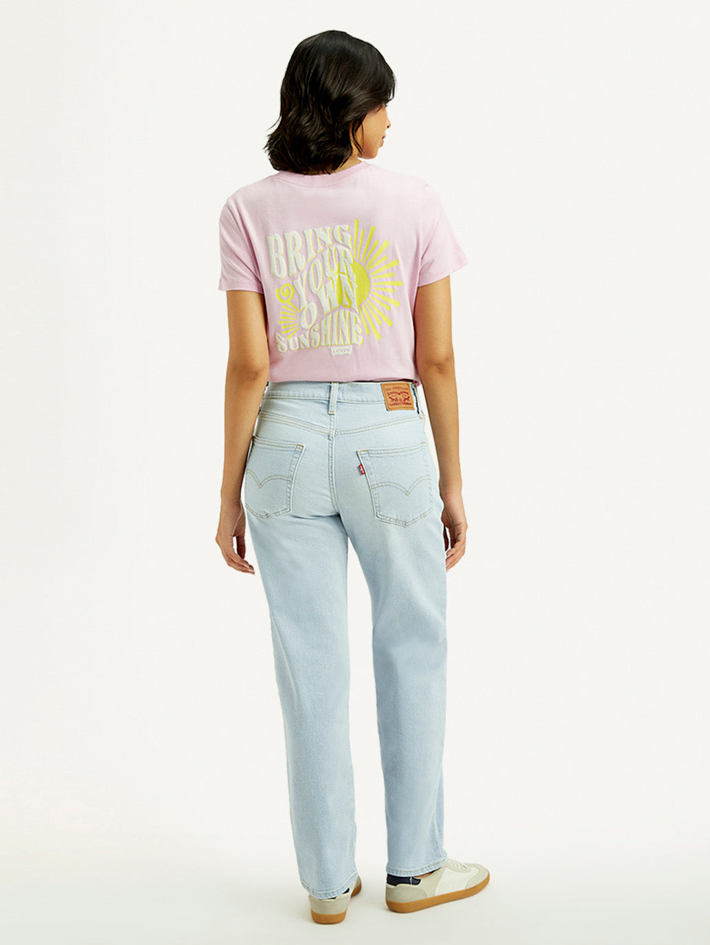 Women's 94 Light Indigo Baggy Fit Mid Rise Jeans