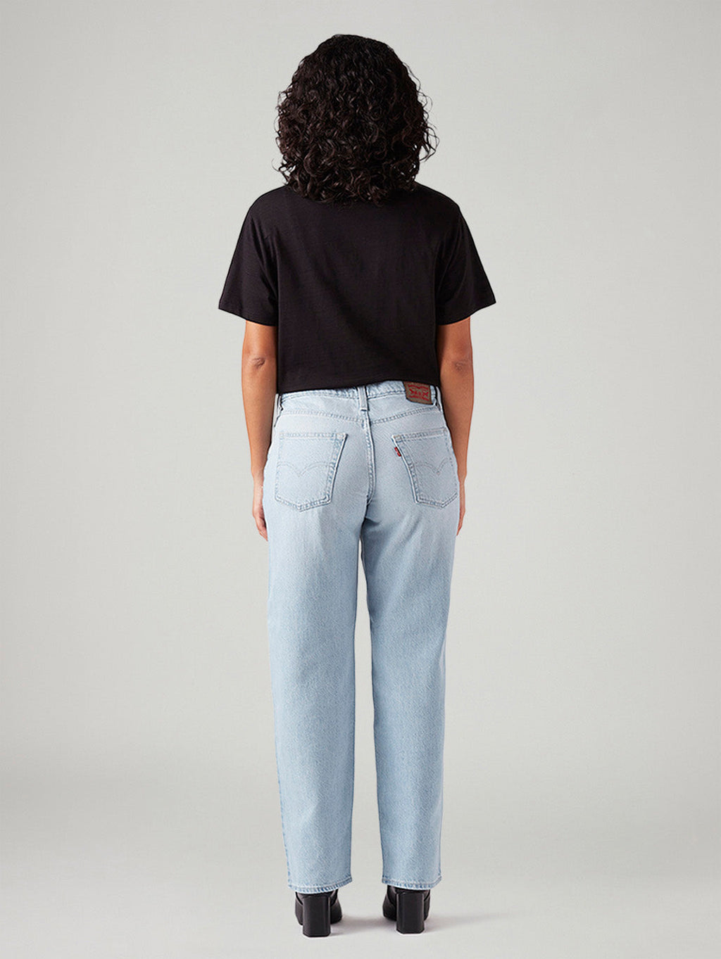 Women's 94 Light Blue Baggy Fit Mid Rise Jeans