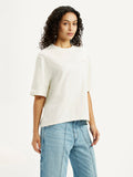 Women's Graphic Print Off White Relaxed Fit T-shirt