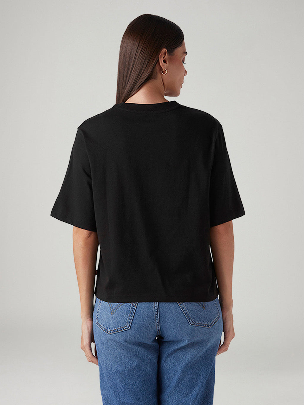 Women's Logo Printed Relaxed Fit Embroidery T-Shirt