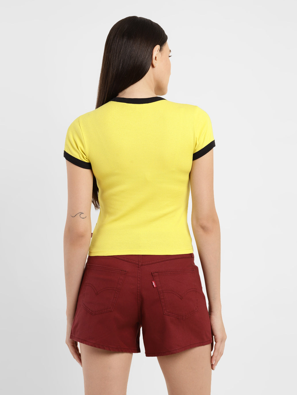 Women's Brand Logo Slim Fit T-shirt