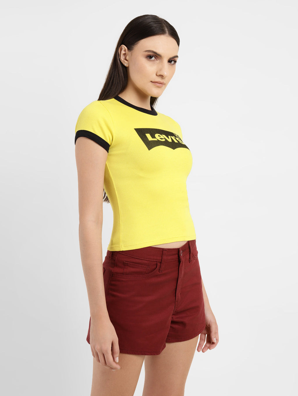 Women's Brand Logo Slim Fit T-shirt