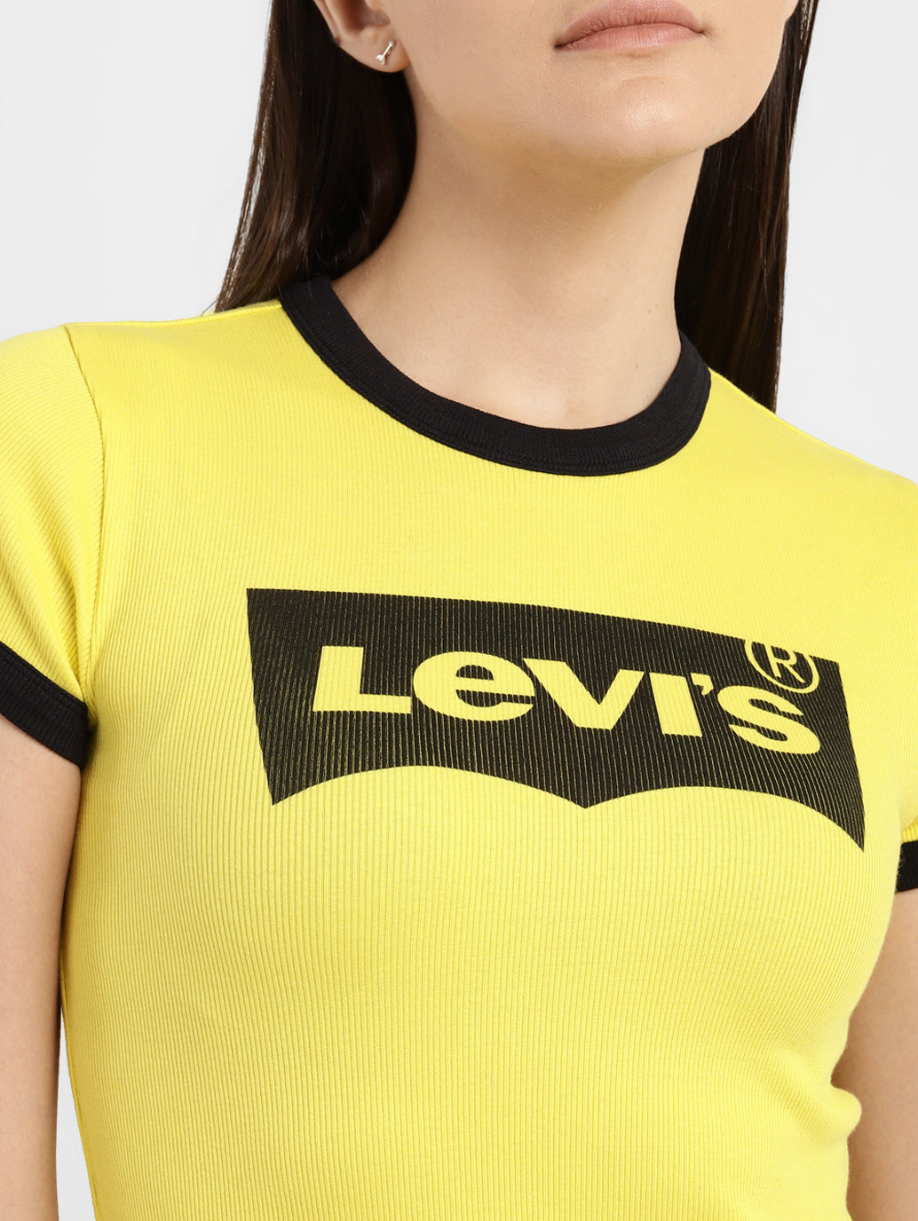 Women's Brand Logo Slim Fit T-shirt