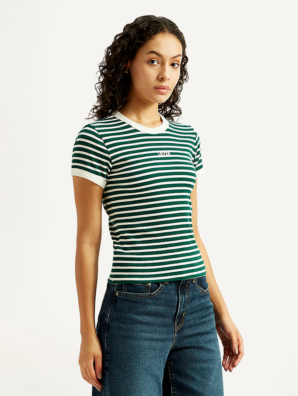 Women's Striped Slim Fit T-shirt