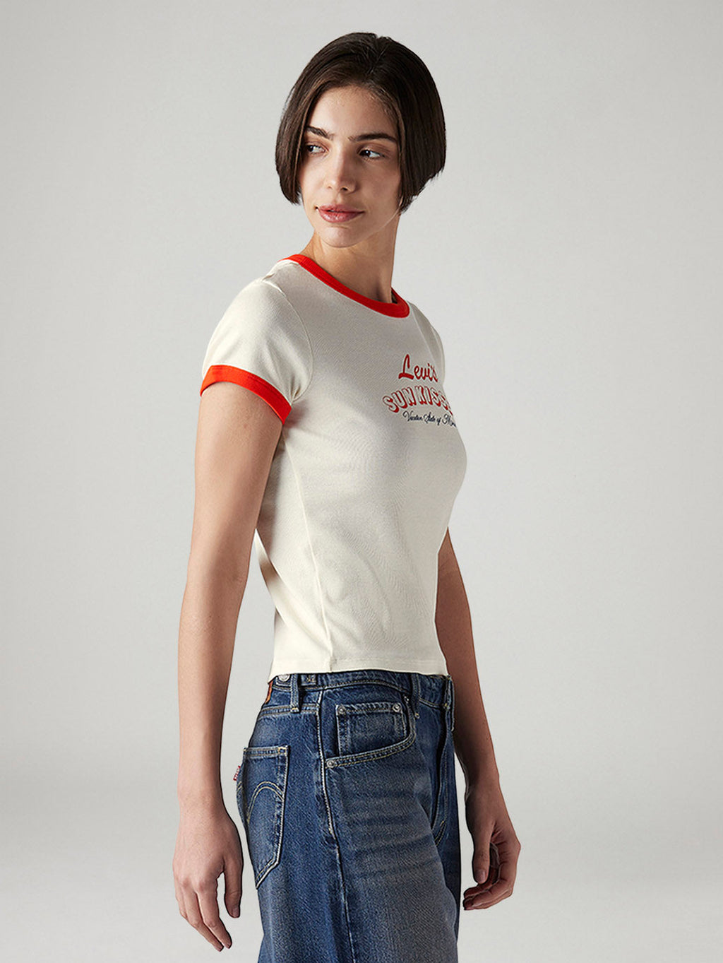 Women's Typography Printed Slim Fit T-Shirt