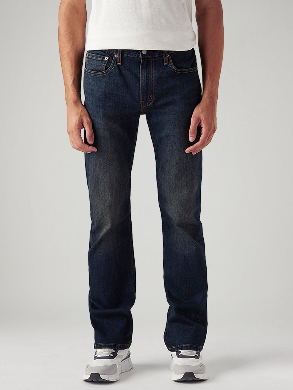 Men's Tinted 527 Navy Bootcut Mid Rise Jeans