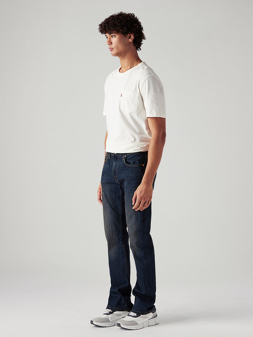 Men's Tinted 527 Navy Bootcut Mid Rise Jeans