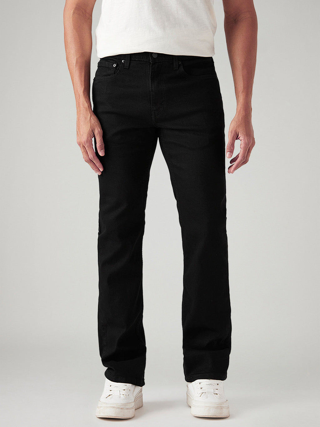 Men's 527 Black Bootcut Fit Mid Rise Jeans