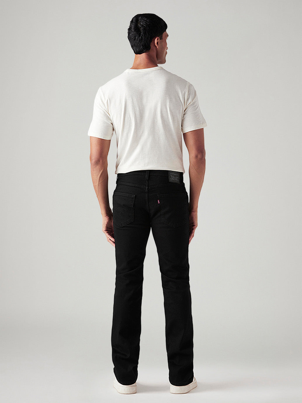 Men's 527 Black Bootcut Fit Mid Rise Jeans
