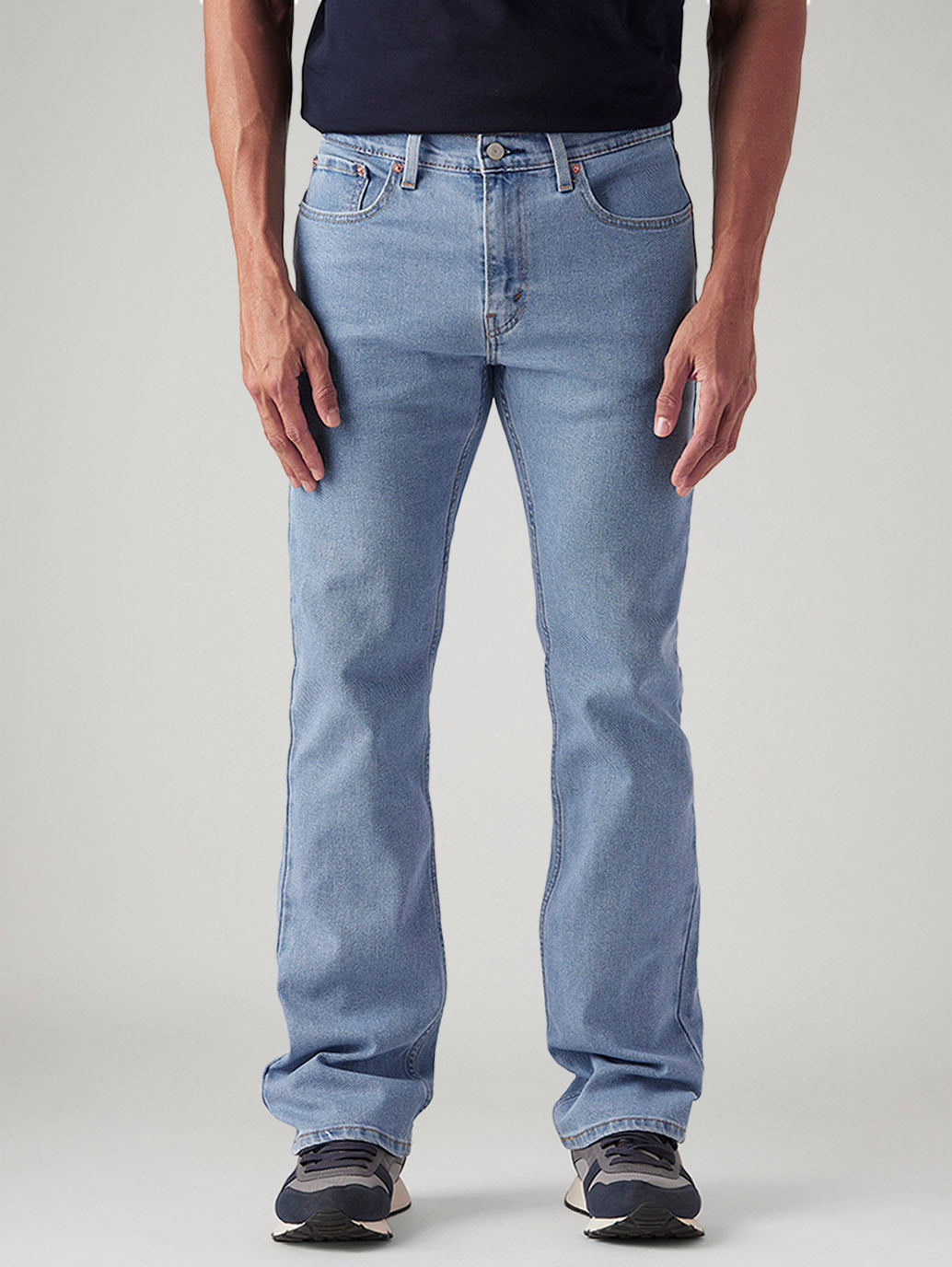 Men's 527 Light Blue Bootcut Fit Mid Rise Jeans