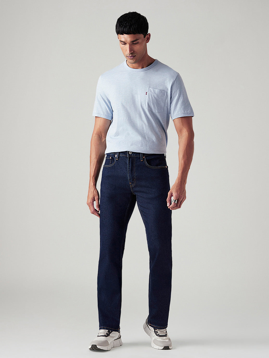 Men's 527 Dark Blue Bootcut Fit Mid Rise Jeans