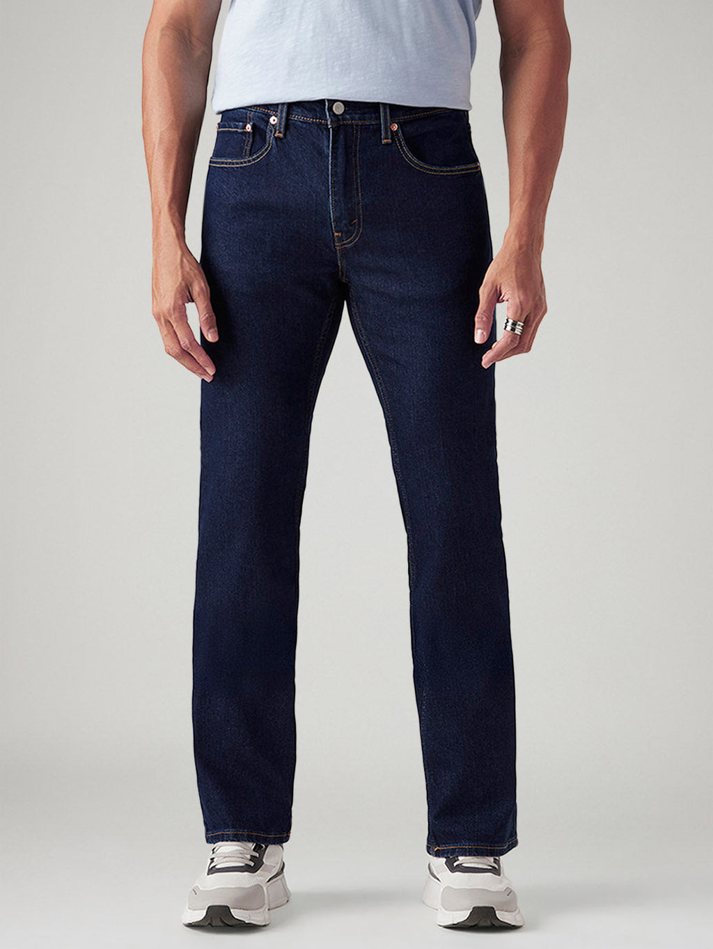 Men's 527 Dark Blue Bootcut Fit Mid Rise Jeans