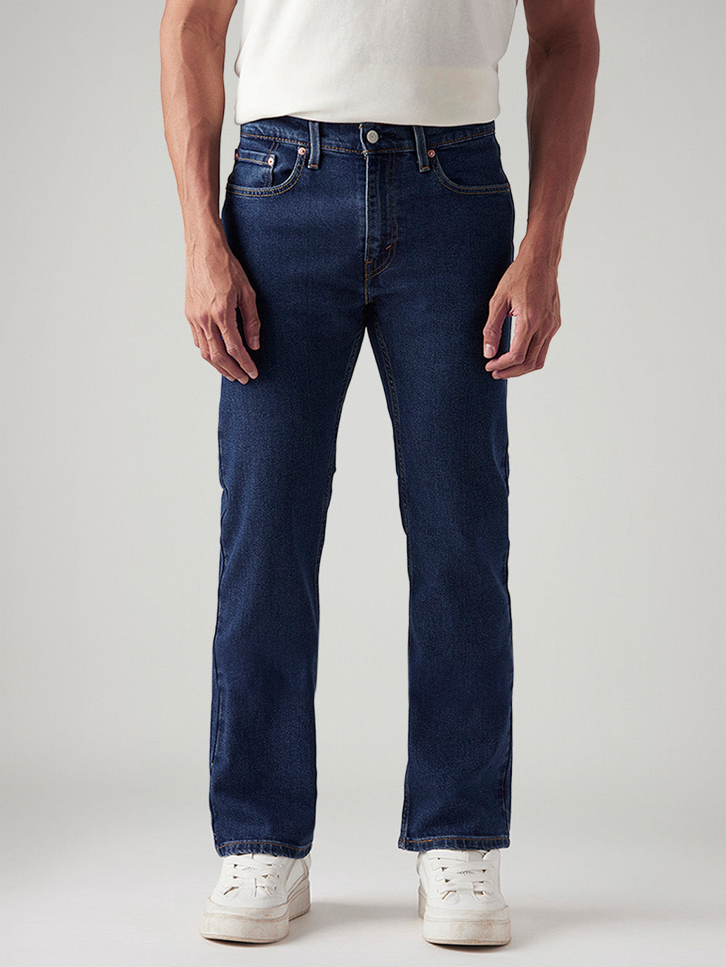 Men's 527 Dark Blue Bootcut Fit Mid Rise Jeans