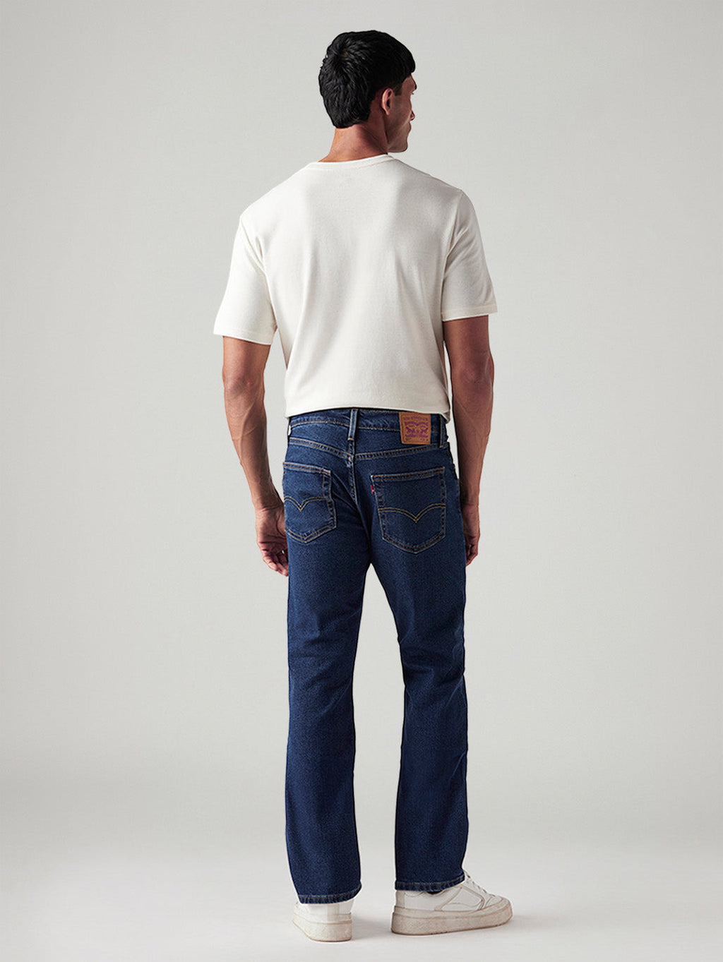 Men's 527 Dark Blue Bootcut Fit Mid Rise Jeans