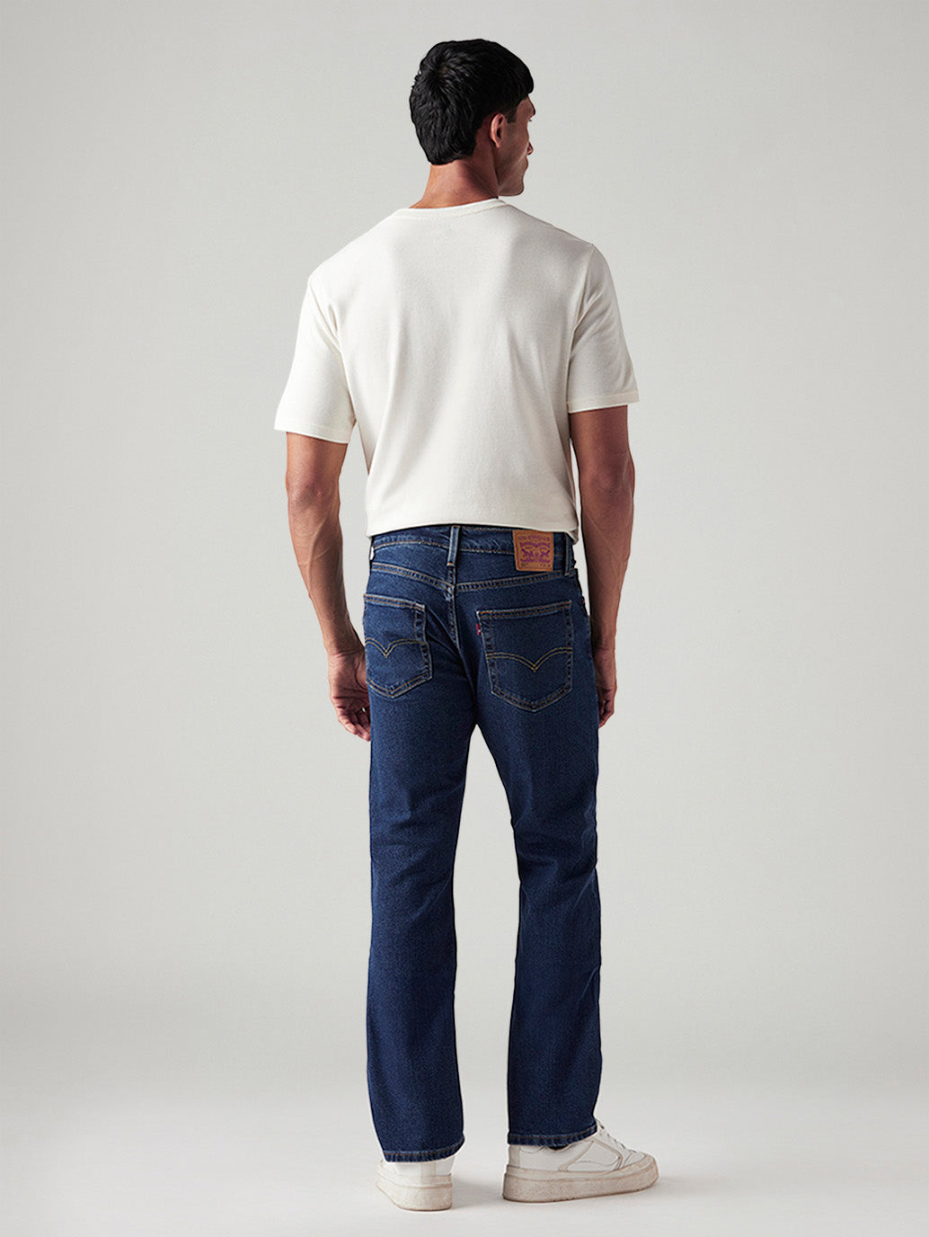 Men's 527 Dark Blue Bootcut Fit Mid Rise Jeans