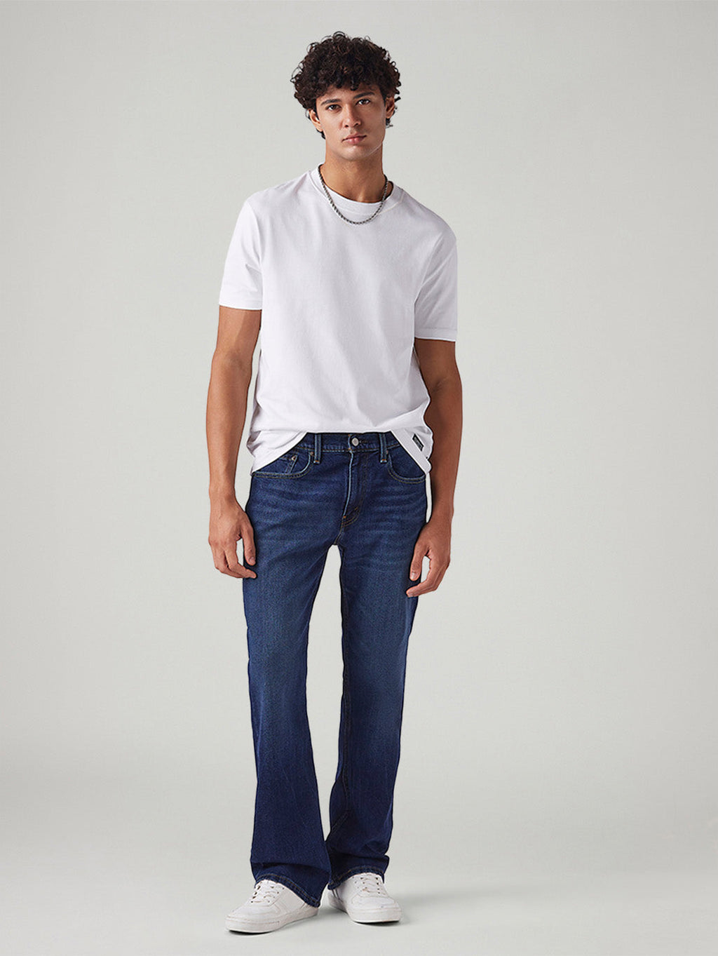 Men's 527 Dark Blue Bootcut Fit Mid Rise Jeans