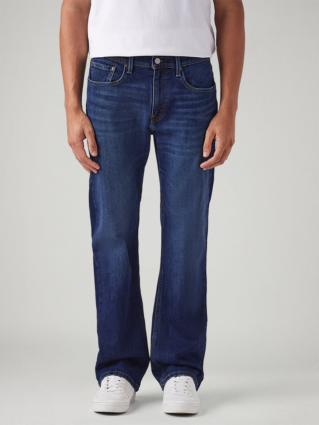 Men's 527 Dark Blue Bootcut Fit Mid Rise Jeans