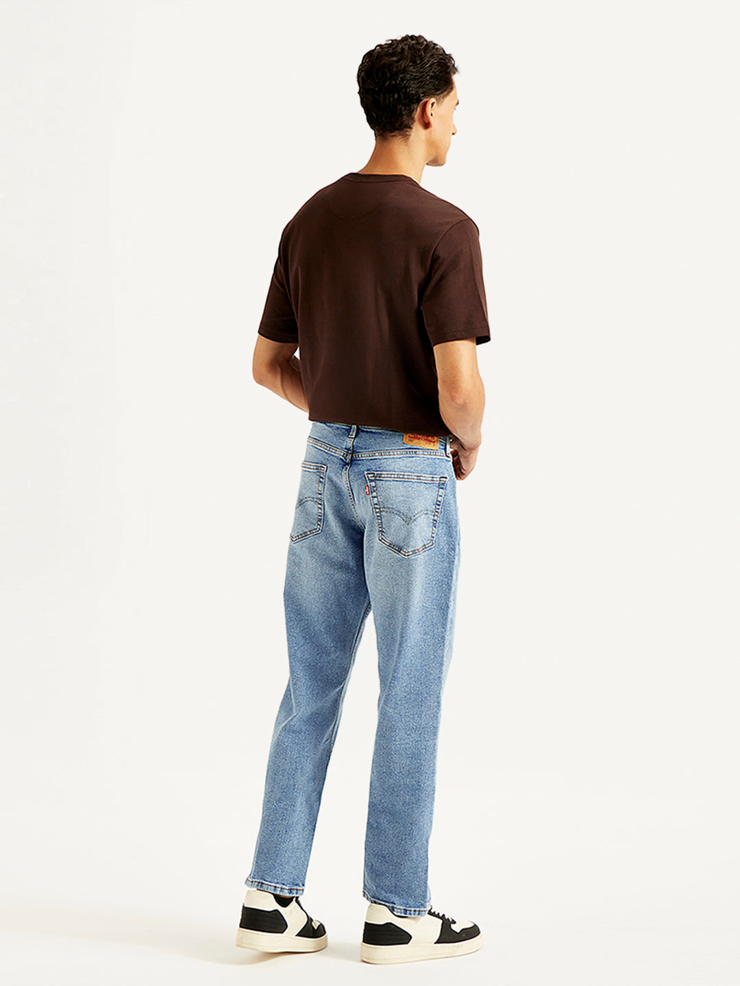 Men's 541 Blue Athletic Tapered Fit Mid Rise Jeans