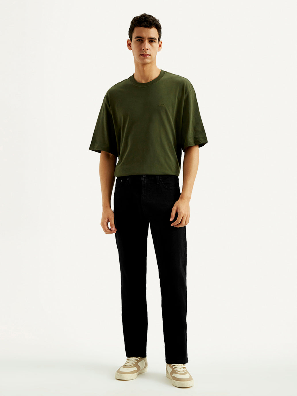 Men's 541 Black Athletic Tapered Fit Mid Rise Jeans
