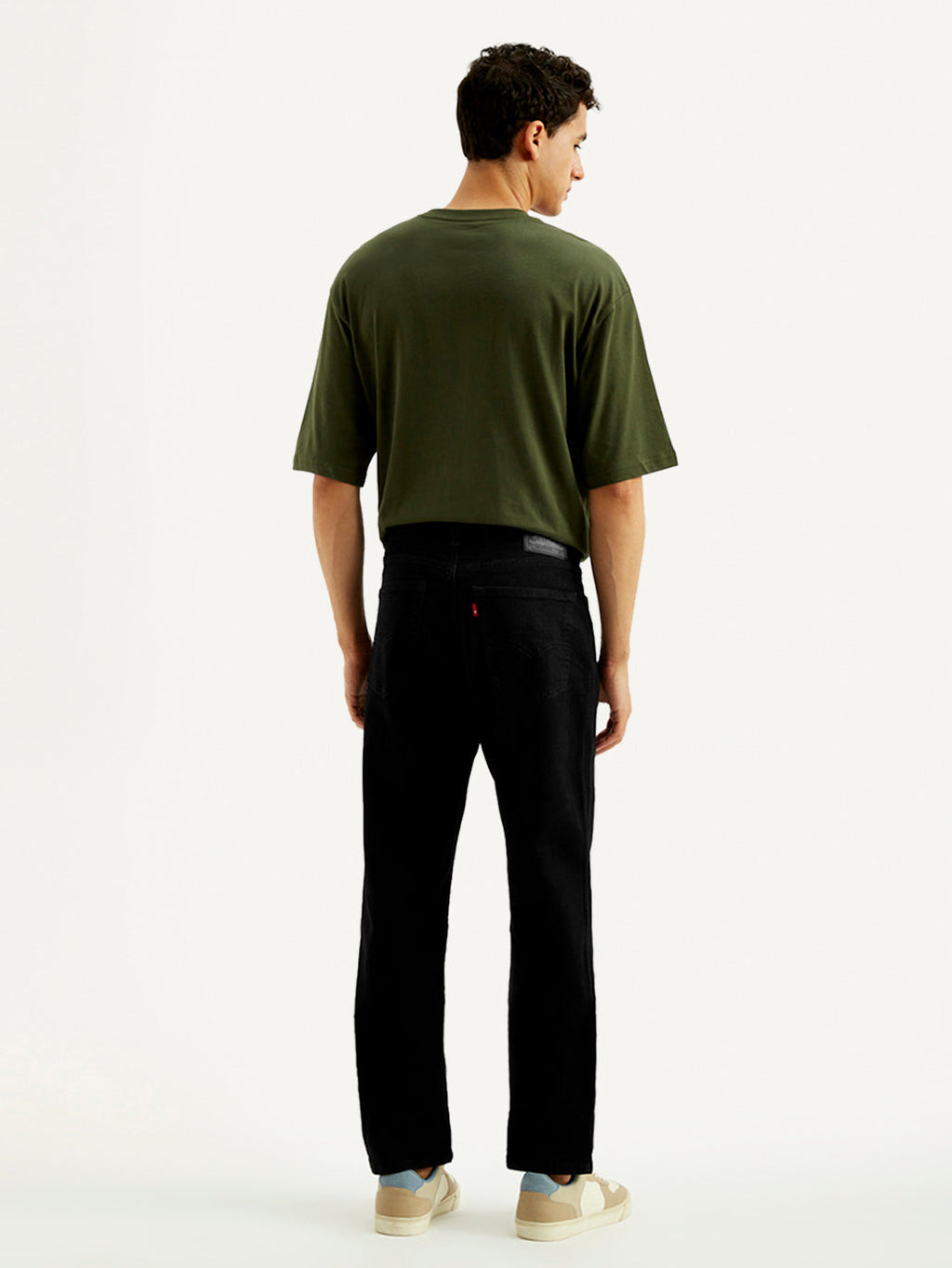 Men's 541 Black Athletic Tapered Fit Mid Rise Jeans