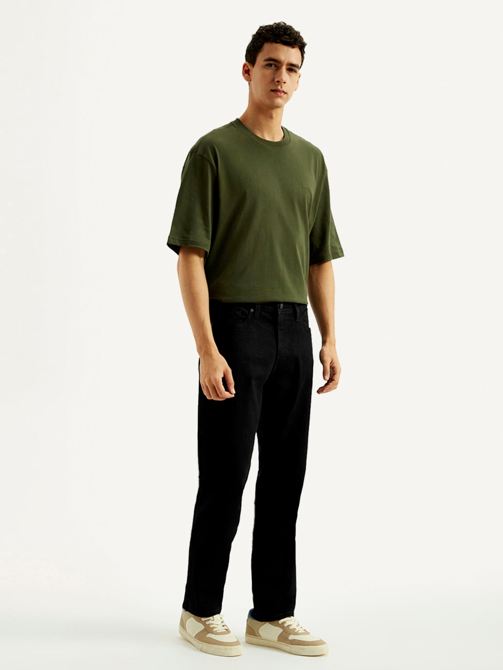 Men's 541 Black Athletic Tapered Fit Mid Rise Jeans