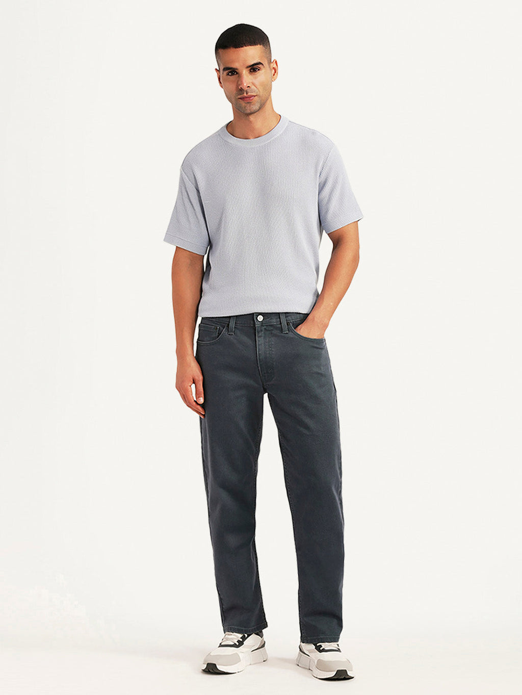 Men's 541 Grey Athletic Tapered Fit Mid Rise Jeans
