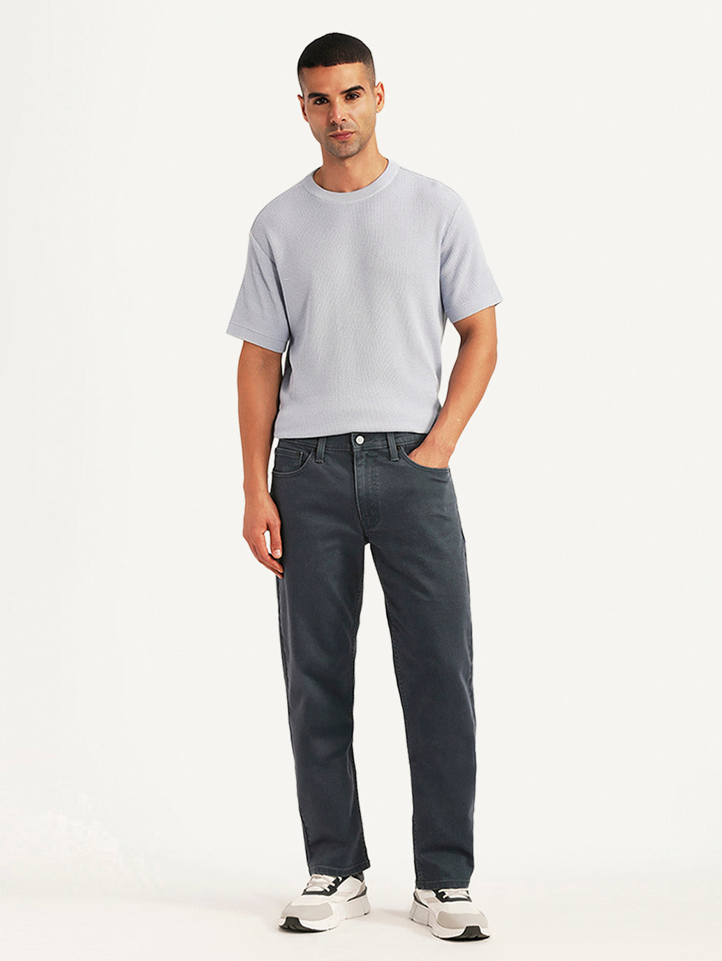 Men's 541 Grey Athletic Tapered Fit Mid Rise Jeans