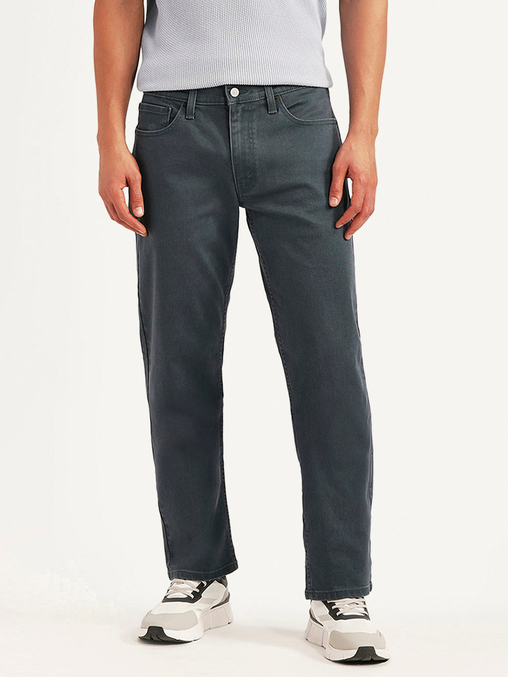 Men's 541 Grey Athletic Tapered Fit Mid Rise Jeans