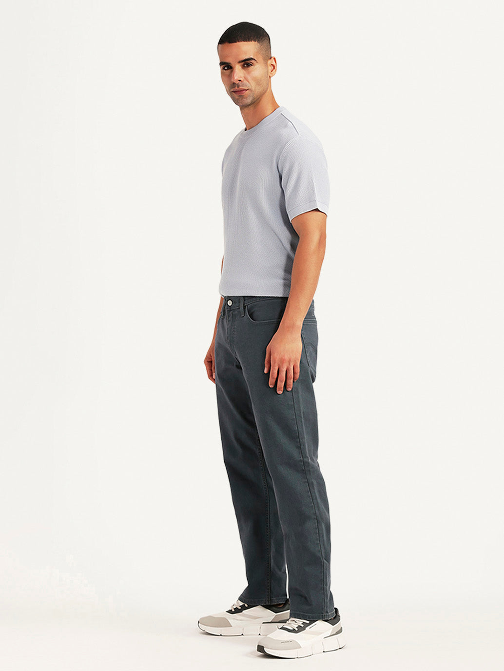 Men's 541 Grey Athletic Tapered Fit Mid Rise Jeans