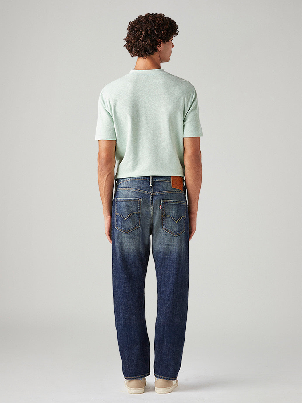 Men's 541 Dark Indigo Athletic Tapered Fit Mid Rise Selvedge Jeans