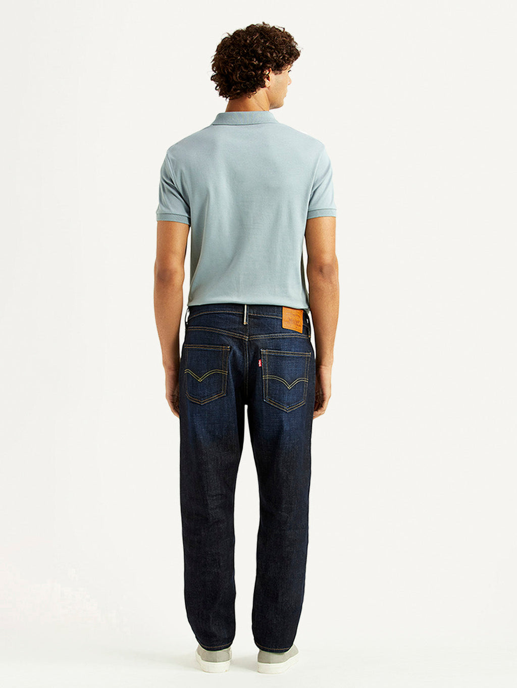 Men's 541 Navy Athletic Tapered Fit Mid Rise Selvedge Jeans