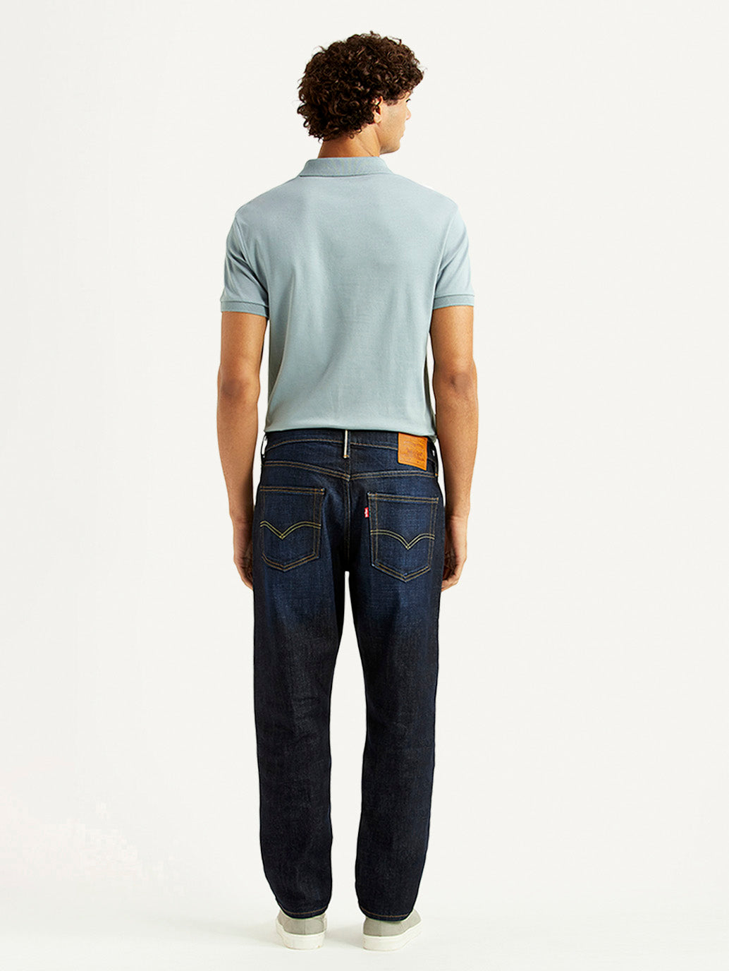 Men's 541 Navy Athletic Tapered Fit Mid Rise Selvedge Jeans