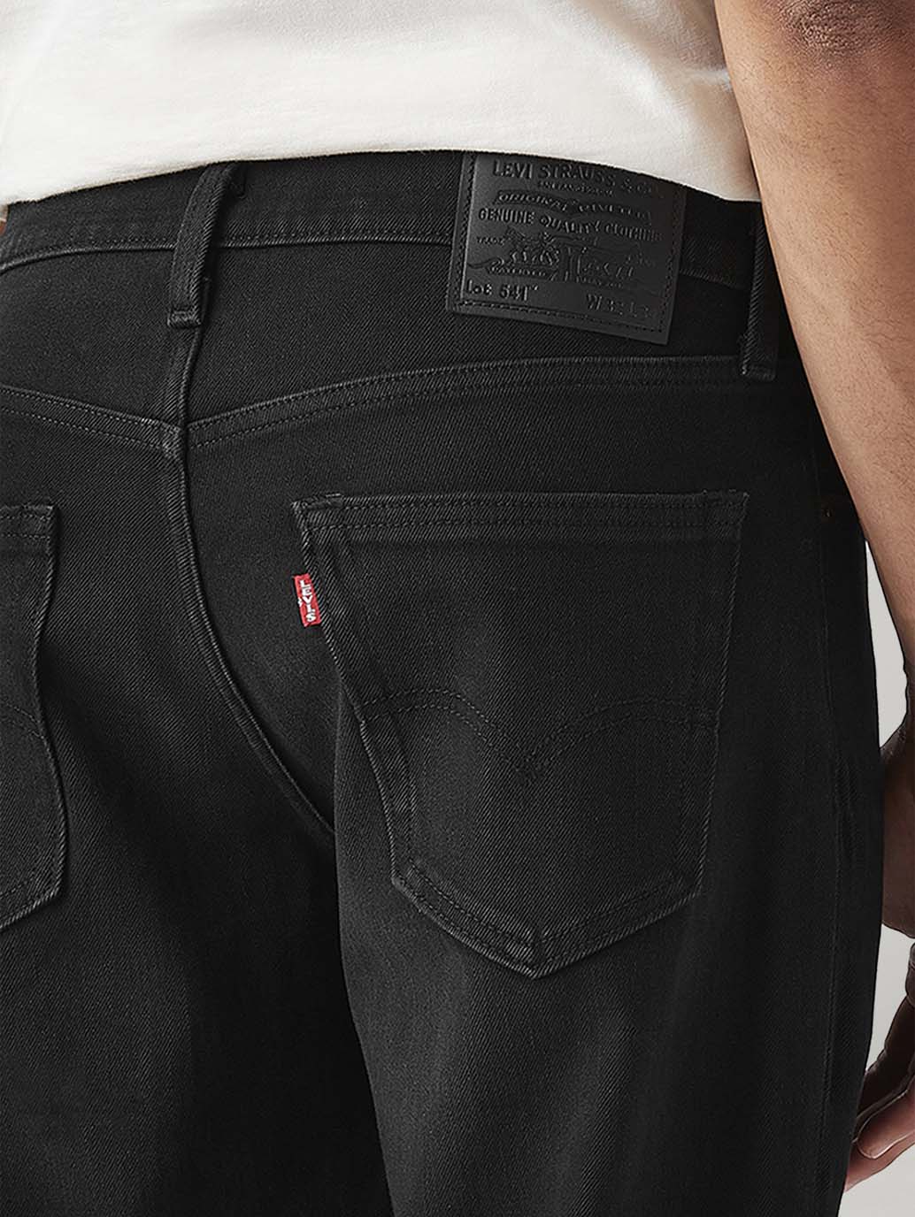 Men's 541 Black Athletic Tapered Fit Mid Rise Jeans