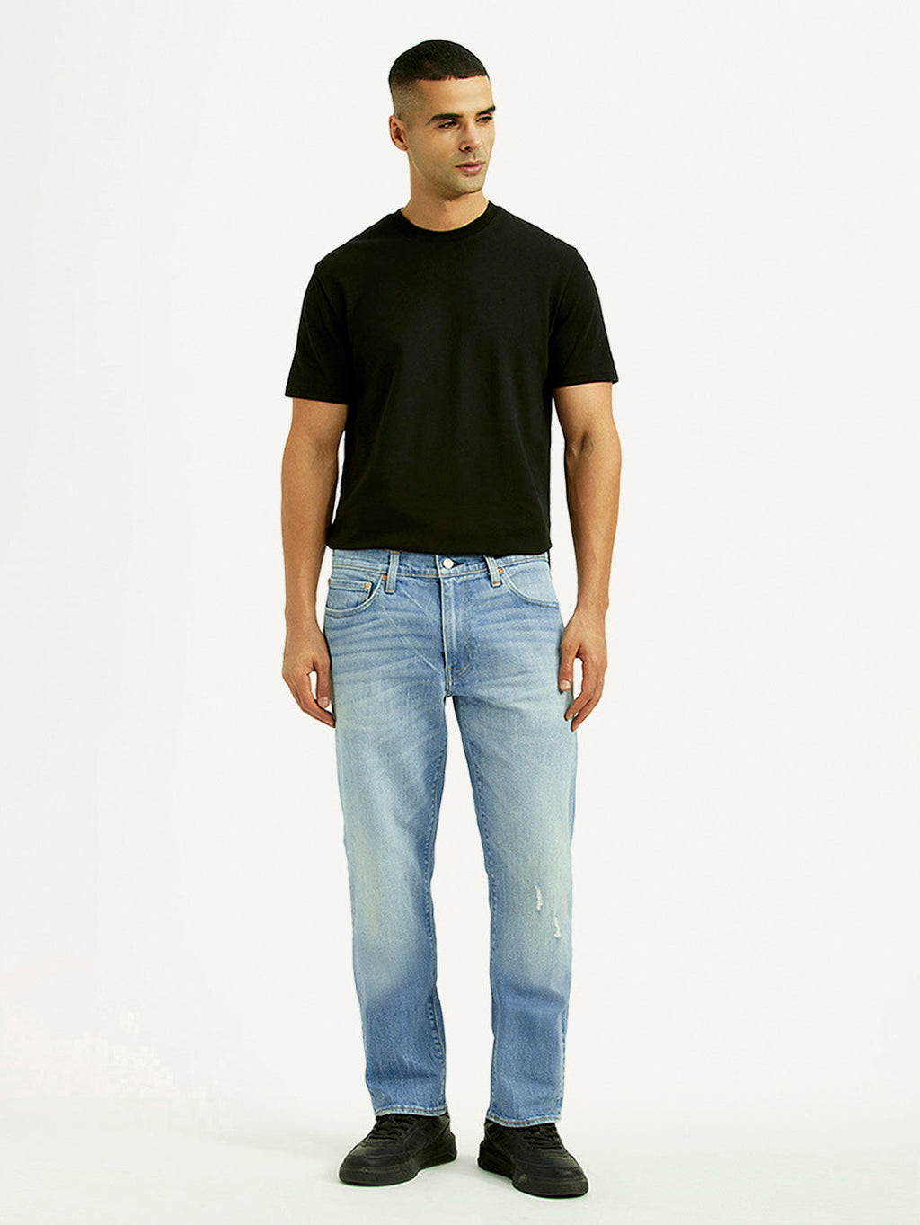 Men's 541 Light Blue Athletic Tapered Fit Mid Rise Jeans