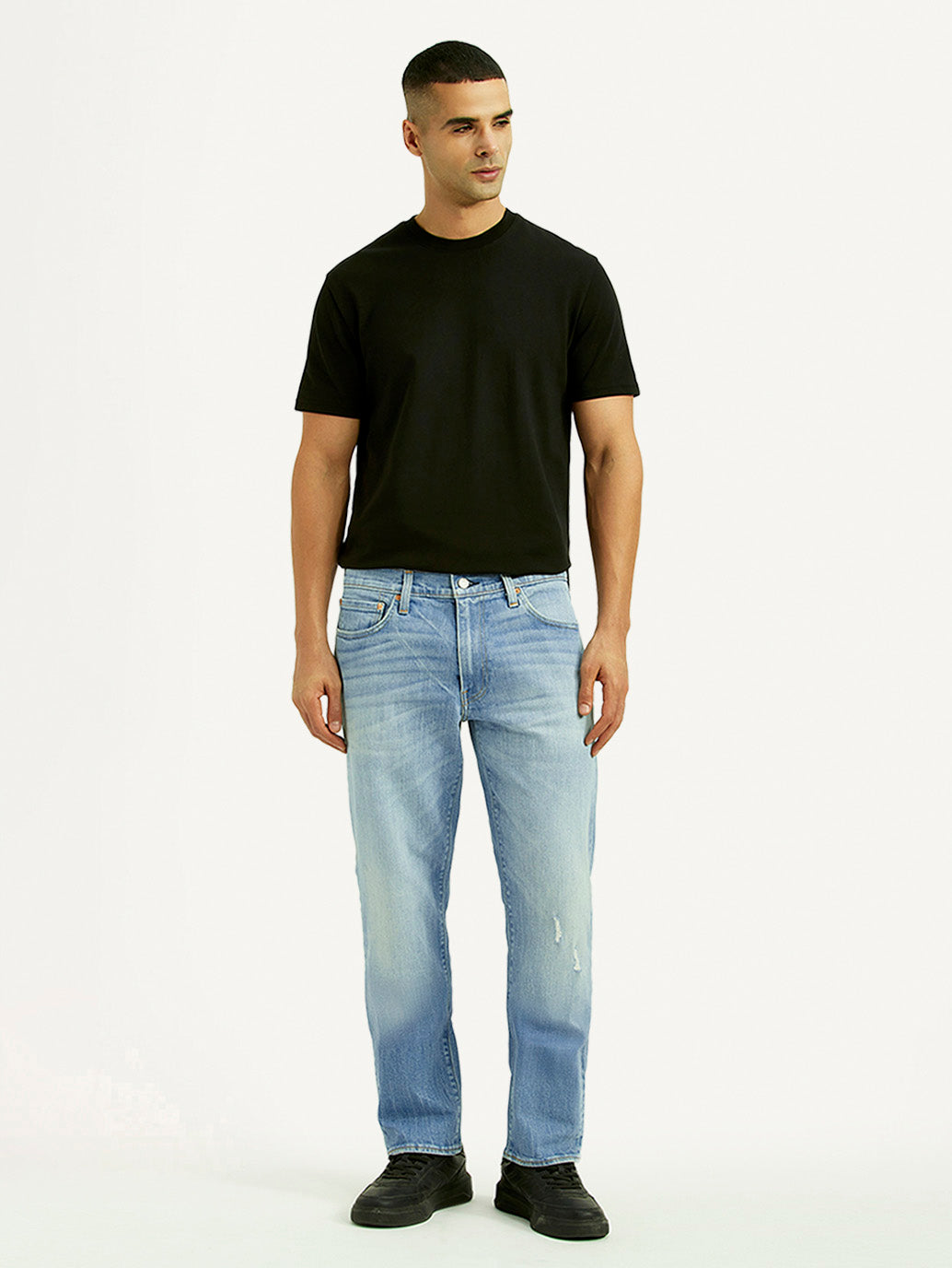Men's 541 Light Blue Athletic Tapered Fit Mid Rise Jeans