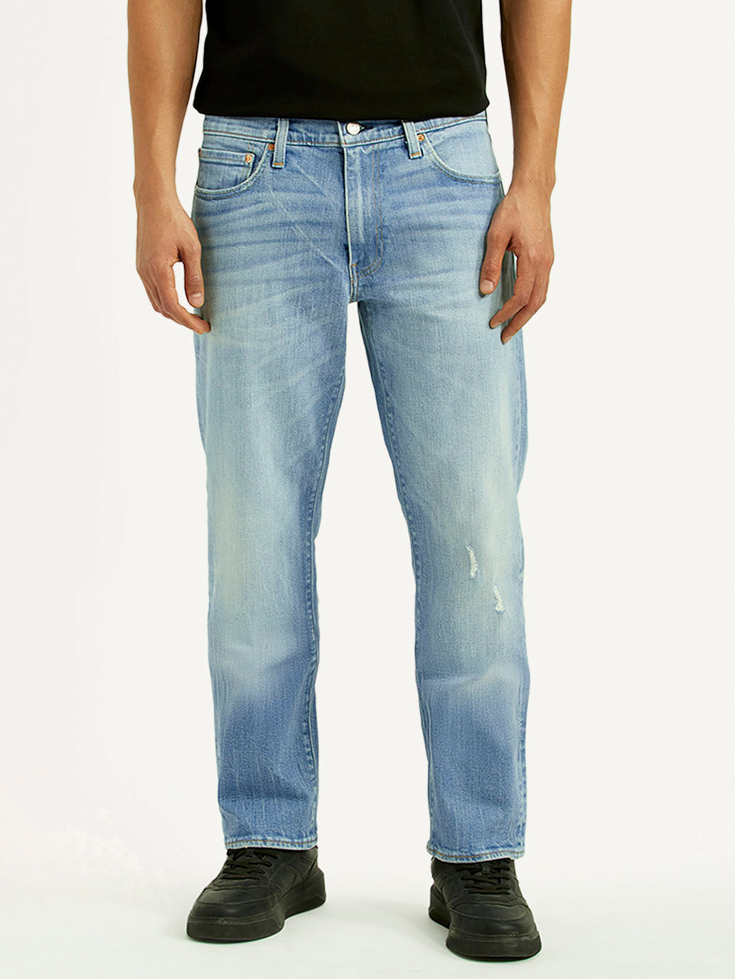 Men's 541 Light Blue Athletic Tapered Fit Mid Rise Jeans